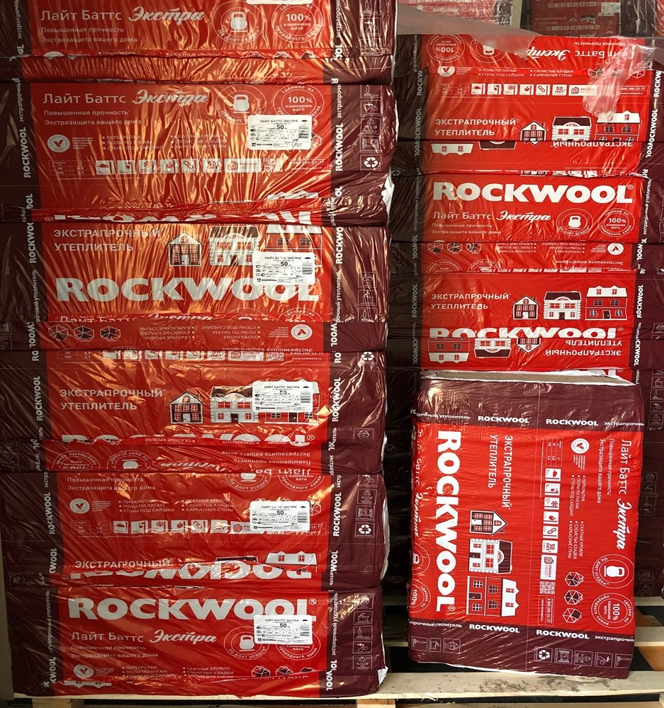 Роквул Лайт Баттс ЭКСТРА 50 мм от Rockwool Купить по цене1 380 руб.